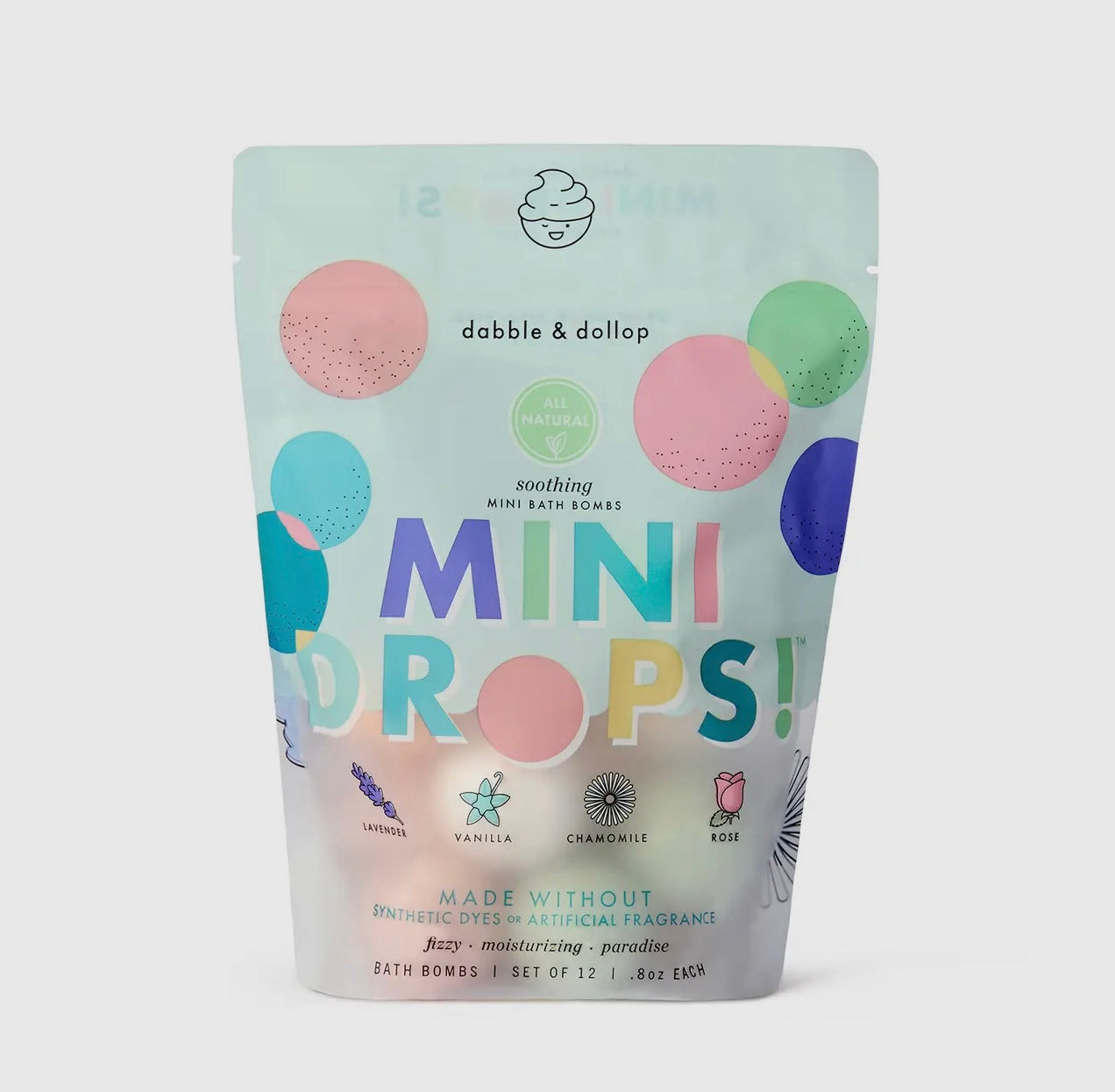 Mini Drops Bath Bombs- All Natural Soothing Scents